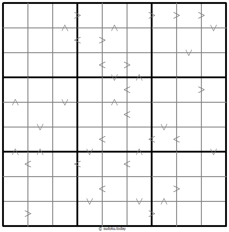 Greater Than Kropki Sudoku 04. Januar 2026