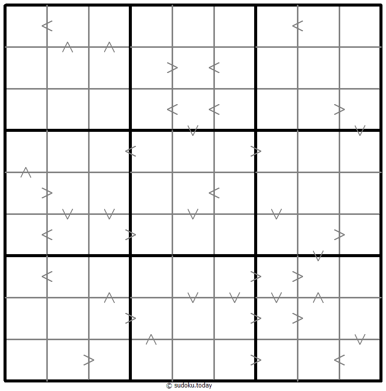 Greater Than Kropki Sudoku 19. November 2025