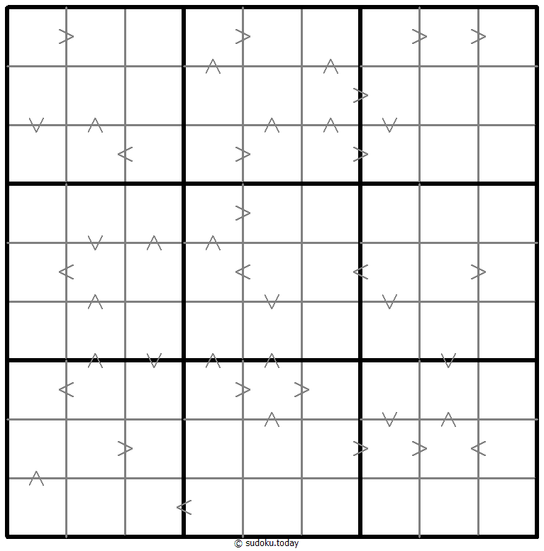 Greater Than Kropki Sudoku 18. Dezember 2025