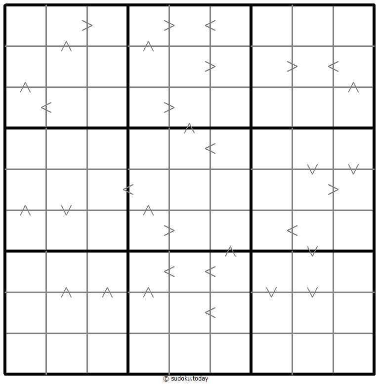 Greater Than Kropki Sudoku 31. Dezember 2025