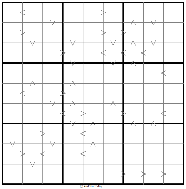Greater Than Kropki Sudoku 06. Januar 2026