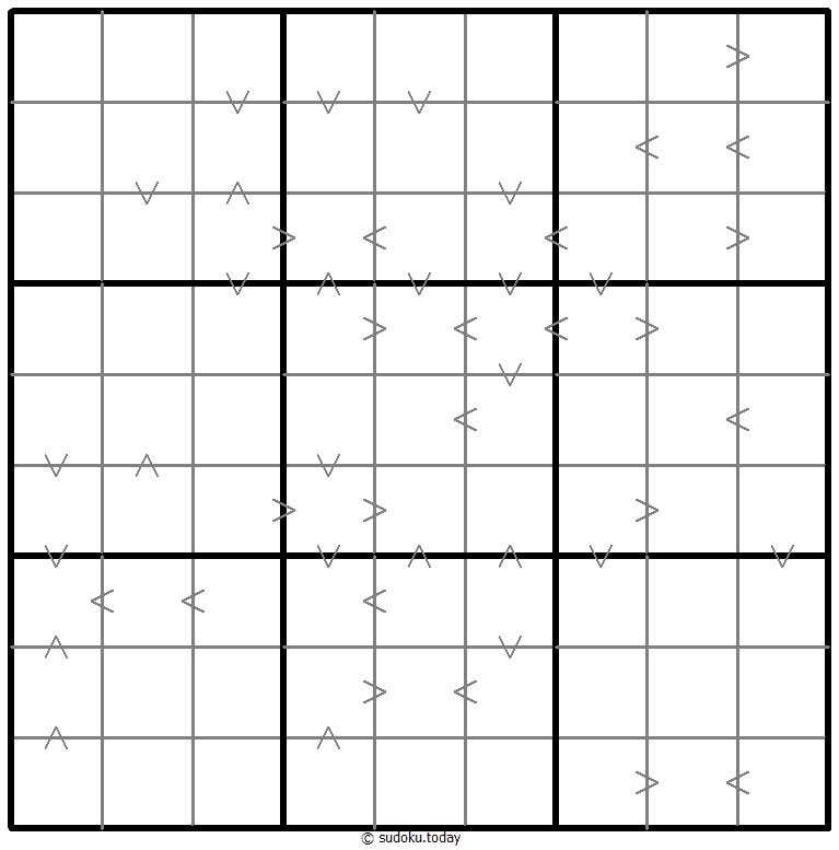Greater Than Kropki Sudoku 20. Dezember 2025