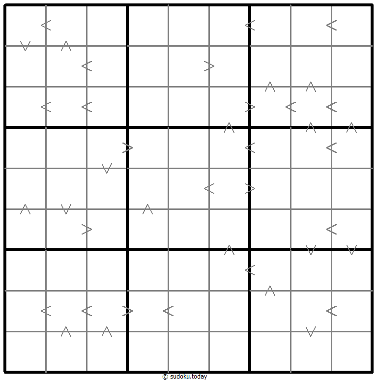 Greater Than Kropki Sudoku 03. Januar 2026