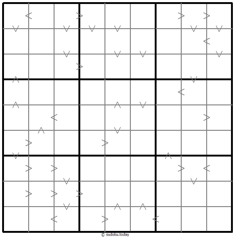 Greater Than Kropki Sudoku 01. Dezember 2025