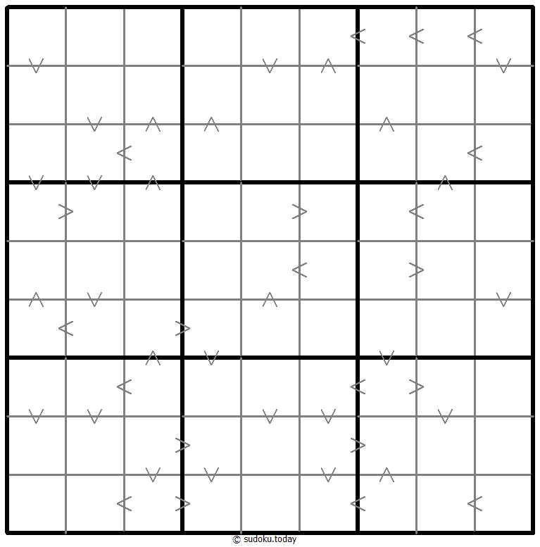 Greater Than Kropki Sudoku 28. Dezember 2025