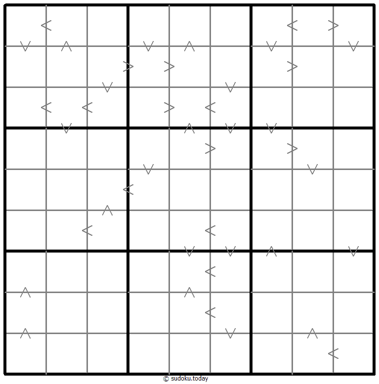 Greater Than Kropki Sudoku 21. Dezember 2025