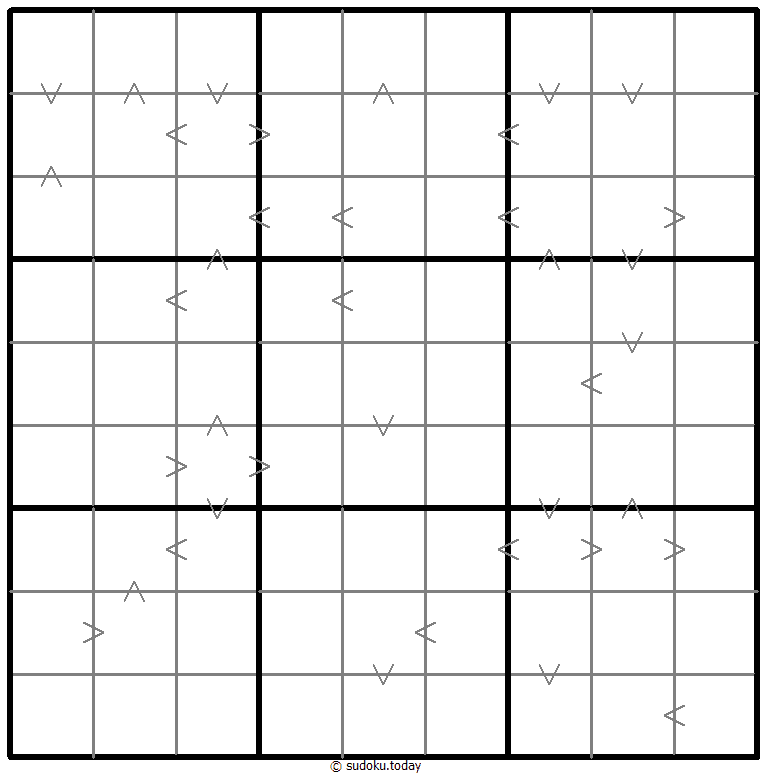 Greater Than Kropki Sudoku 15. Januar 2026