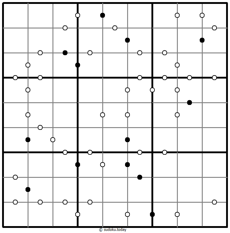 Kropki Sudoku 10. Dezember 2025
