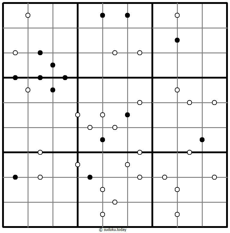 Kropki Sudoku 12. Dezember 2025