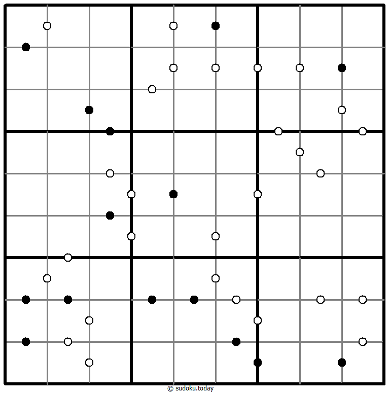 Kropki Sudoku 30. Dezember 2025