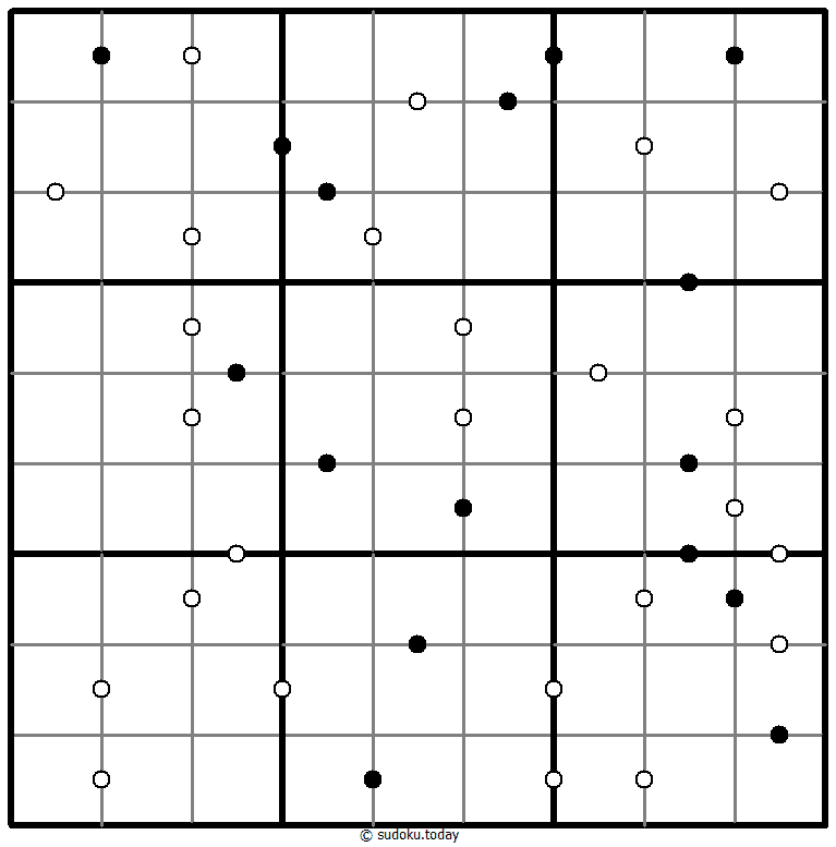Kropki Sudoku 07. Dezember 2025