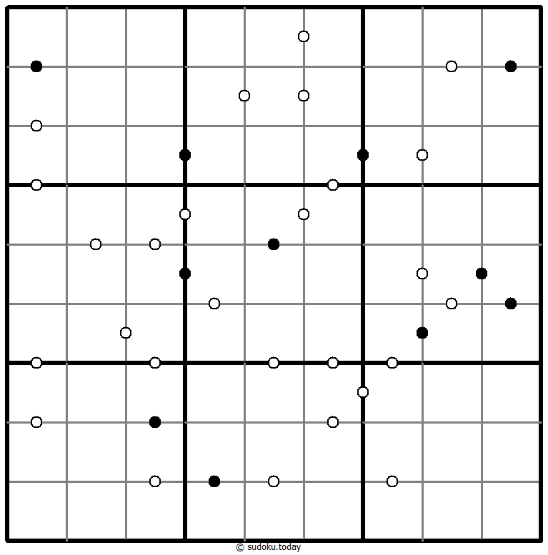 Kropki Sudoku 06. Dezember 2025