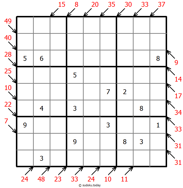 Little killer sudoku 30. Oktober 2025