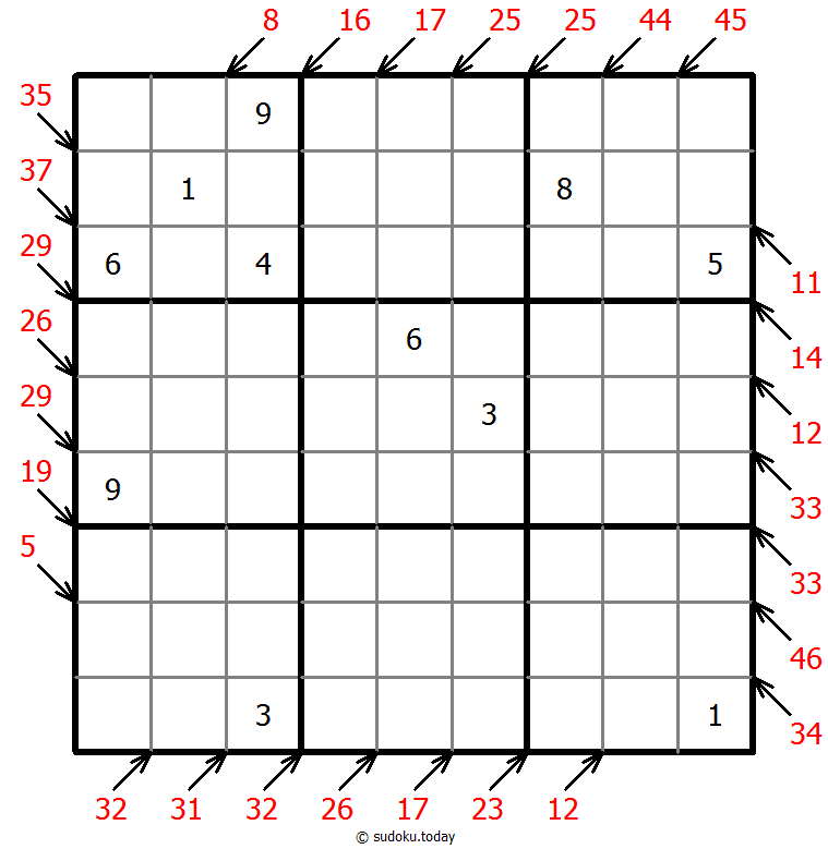 Little killer sudoku 03. Dezember 2025