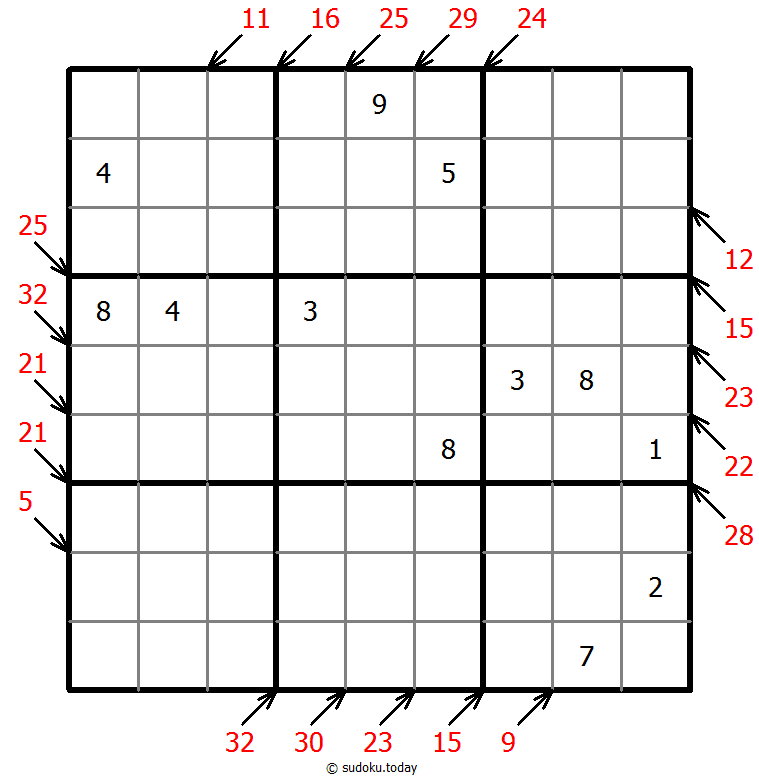 Little killer sudoku 07. Dezember 2025