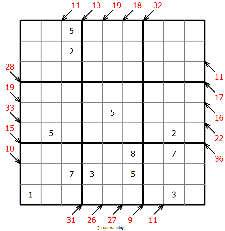 Little killer sudoku 10. November 2025