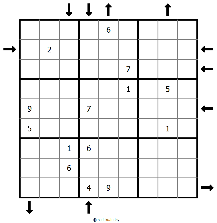 Aufwärts- und Abwärtssudoku #43995