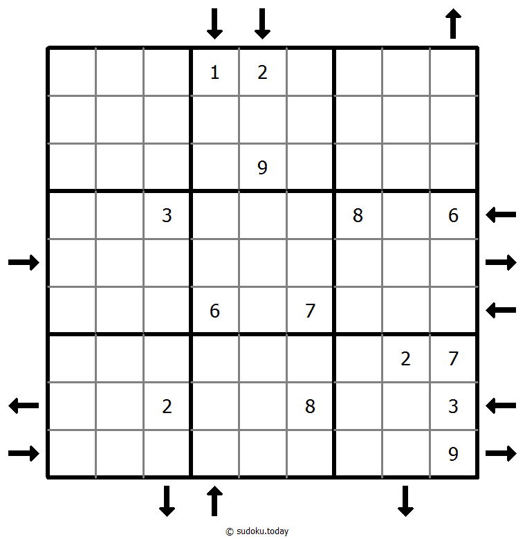 Aufwärts- und Abwärtssudoku #44004