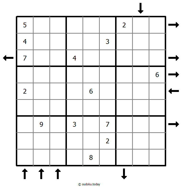 Aufwärts- und Abwärtssudoku #44011