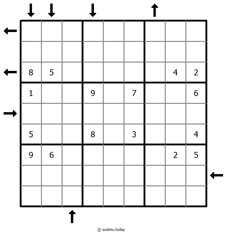 Aufwärts- und Abwärtssudoku #44087