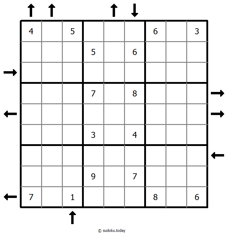Aufwärts- und Abwärtssudoku #44123