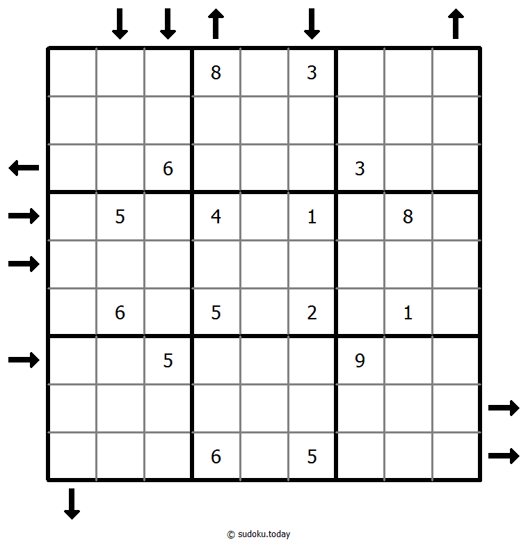 Aufwärts- und Abwärtssudoku