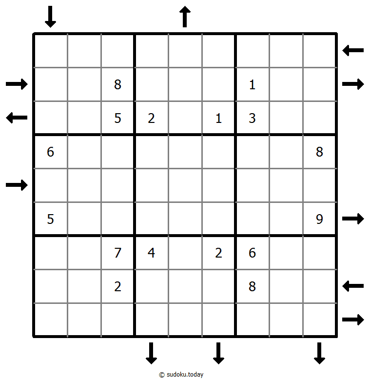 Aufwärts- und Abwärtssudoku