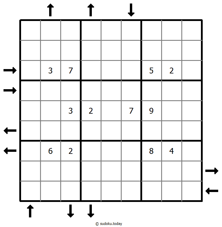 Aufwärts- und Abwärtssudoku #45925