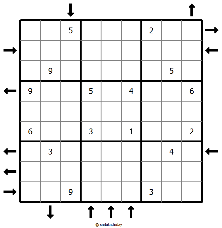 Aufwärts- und Abwärtssudoku #45953
