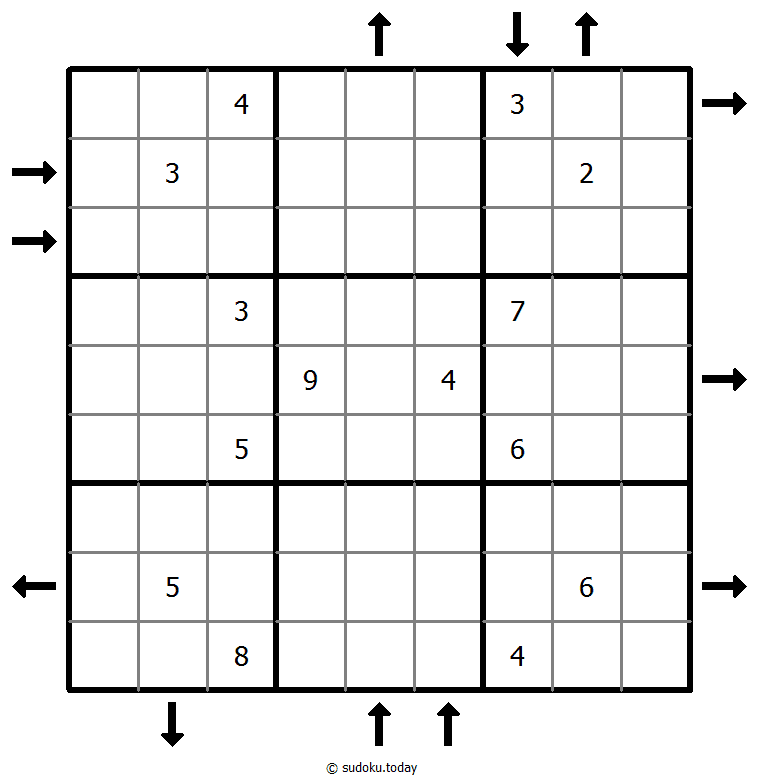 Aufwärts- und Abwärtssudoku #45993