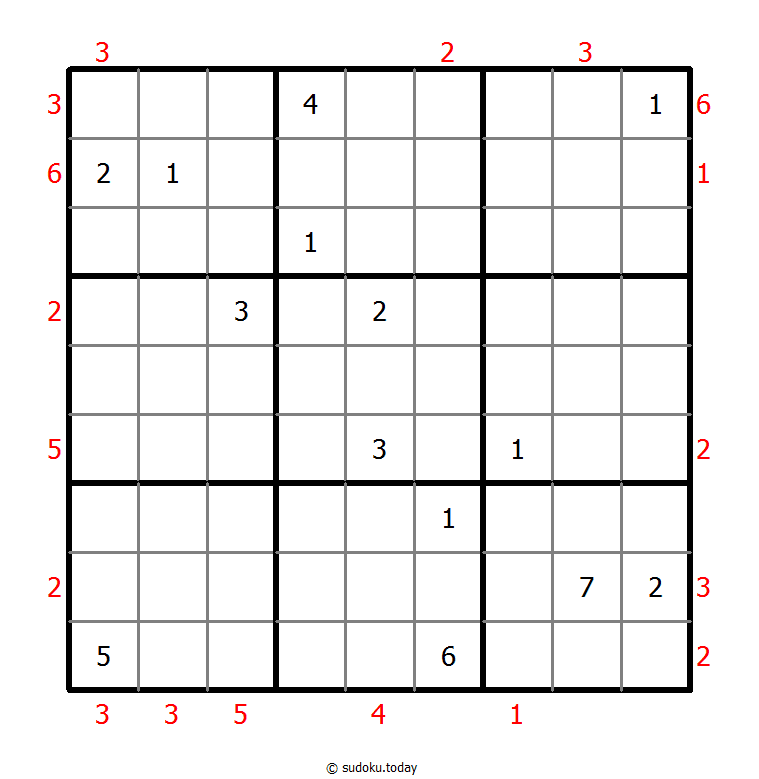 Skyscrapers Sudoku 24. Dezember 2025