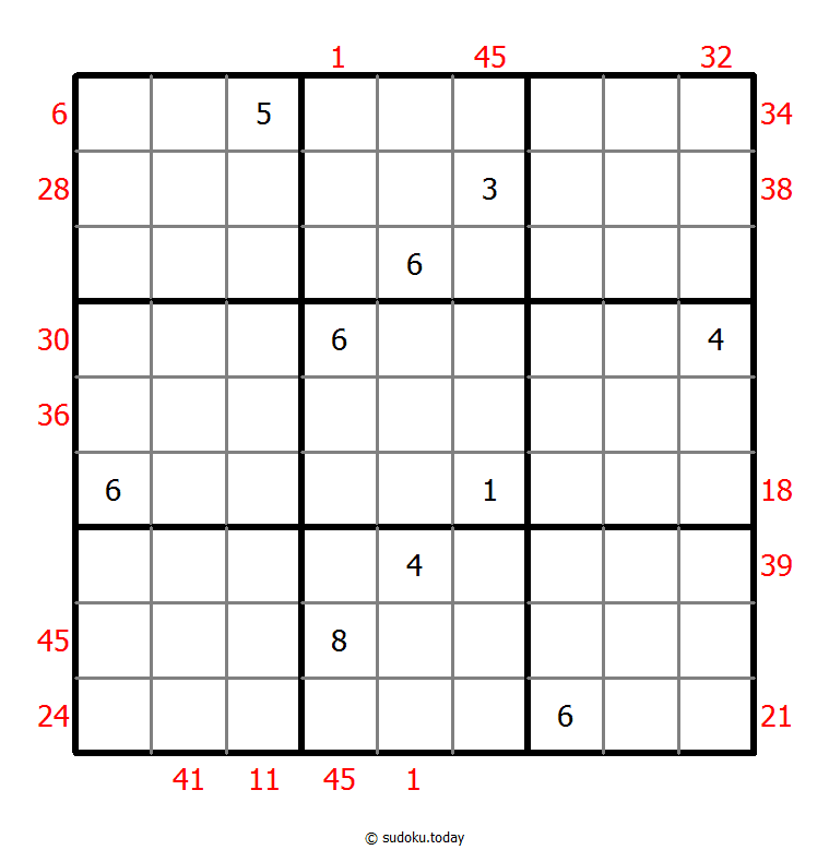 Vor-X-Summen-Sudoku