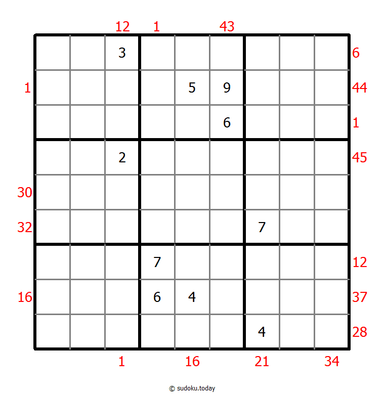 Vor-X-Summen-Sudoku