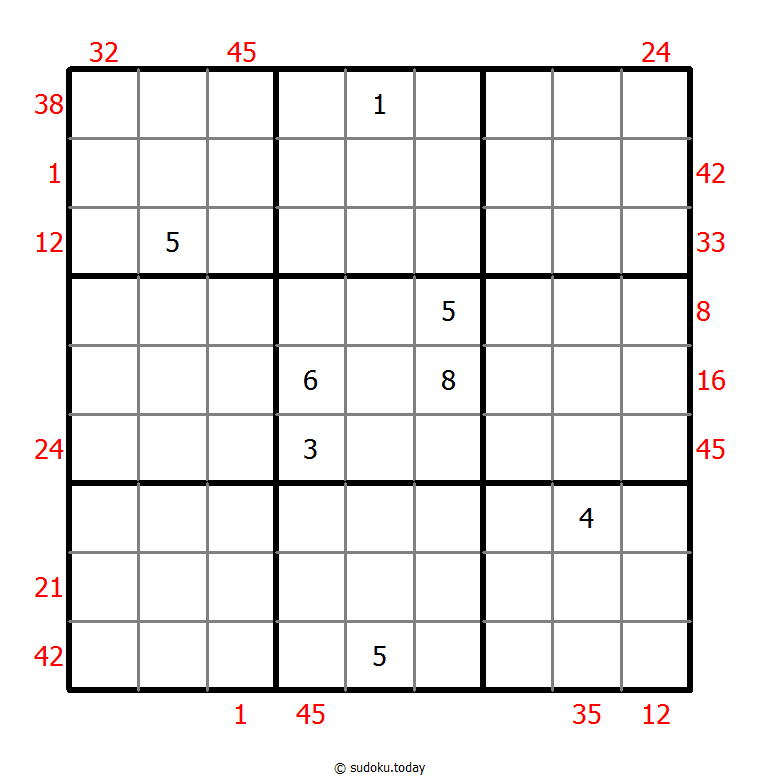 Vor-X-Summen-Sudoku