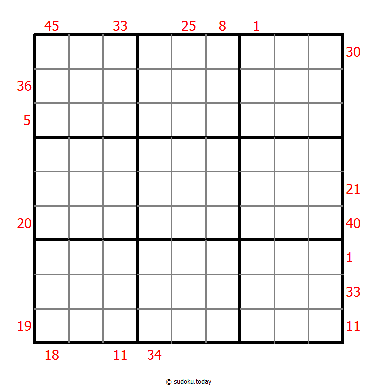Vor-X-Summen-Sudoku