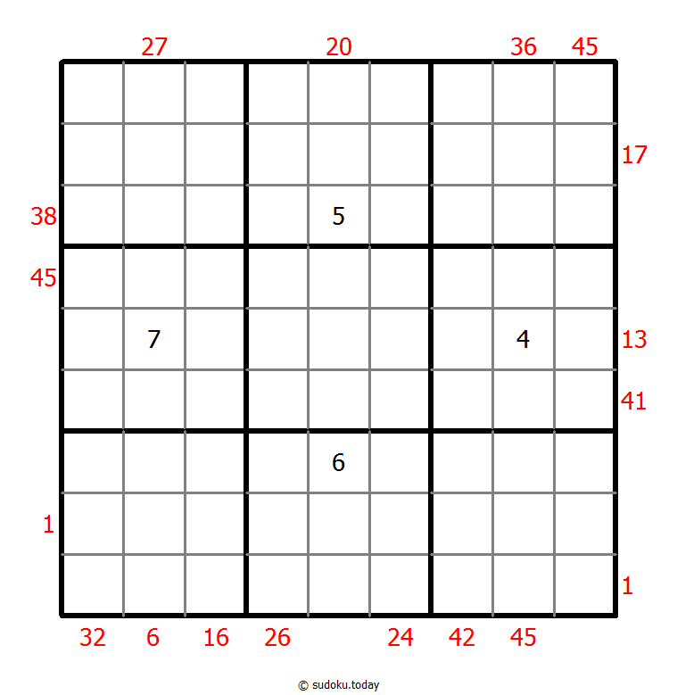 Vor-X-Summen-Sudoku