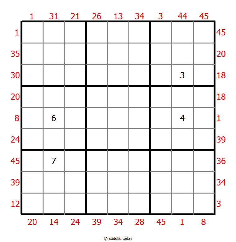Vor-X-Summen-Sudoku