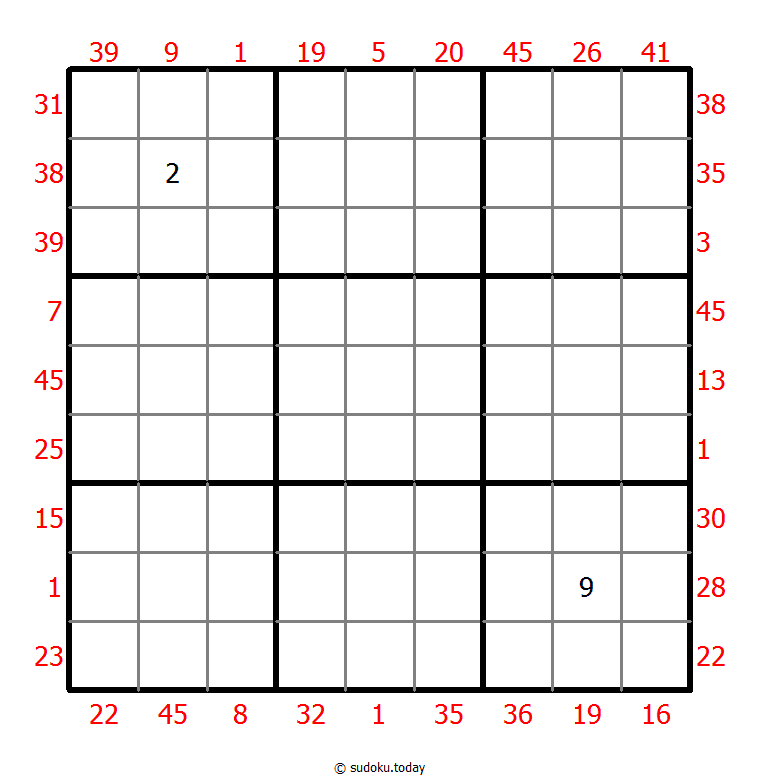 Vor-X-Summen-Sudoku