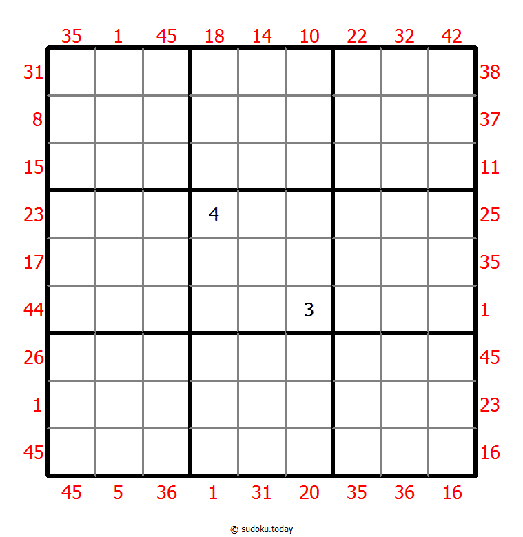 Vor-X-Summen-Sudoku