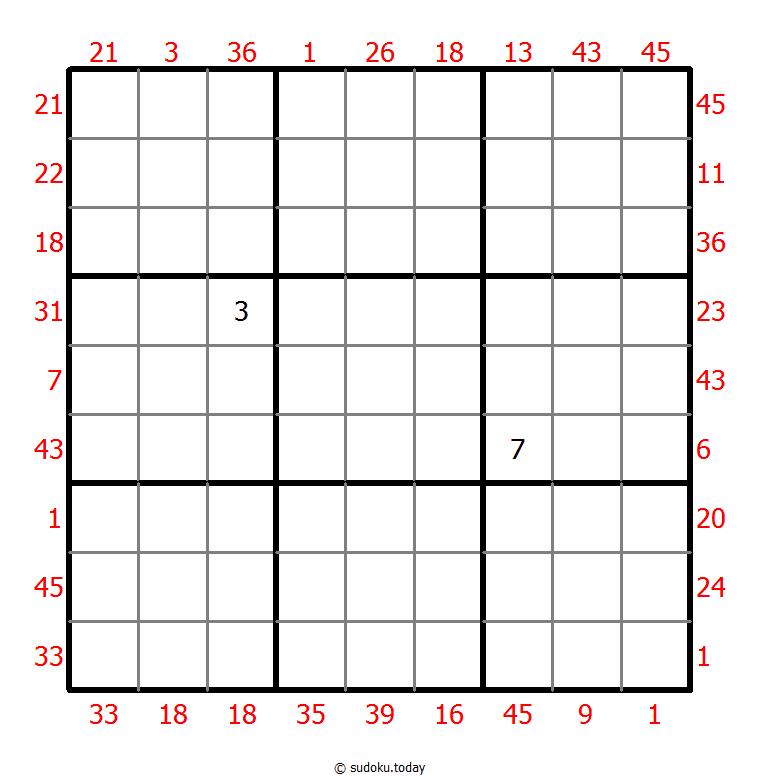 Vor-X-Summen-Sudoku