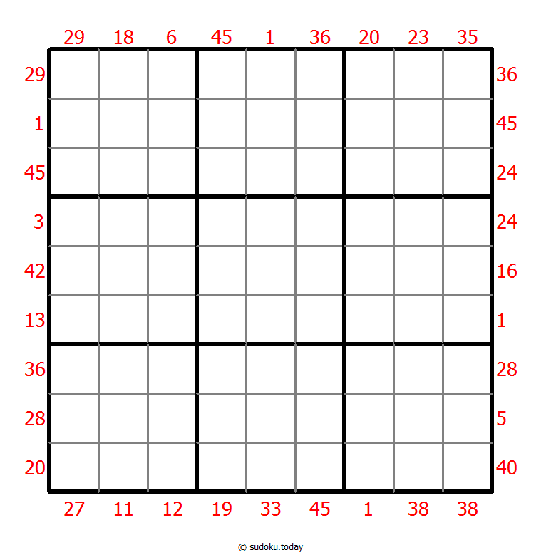 Vor-X-Summen-Sudoku