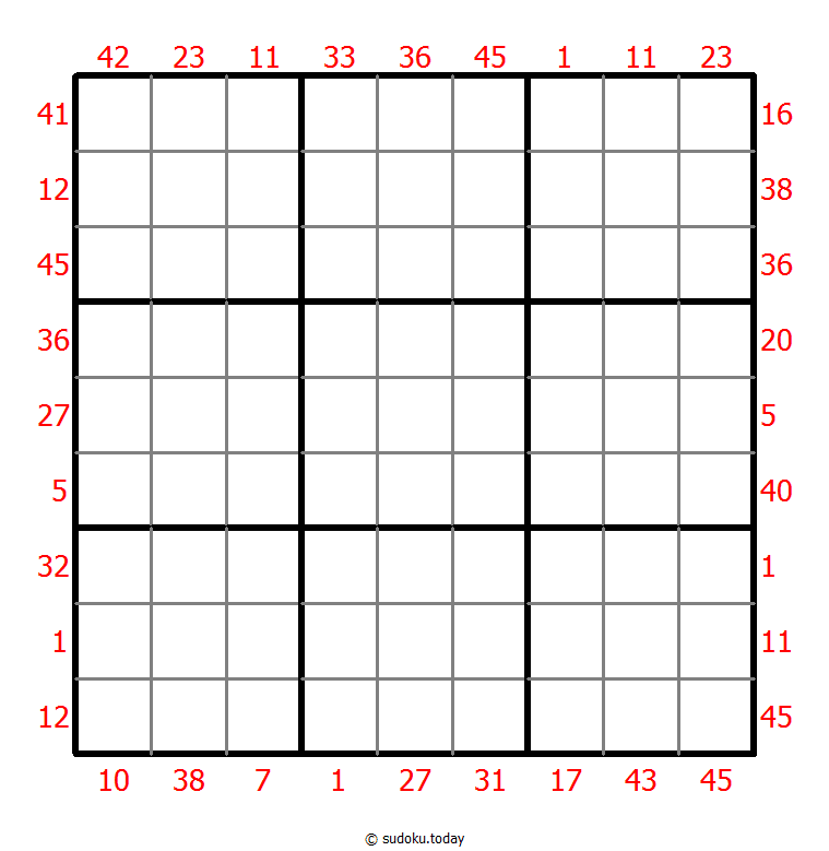 Vor-X-Summen-Sudoku