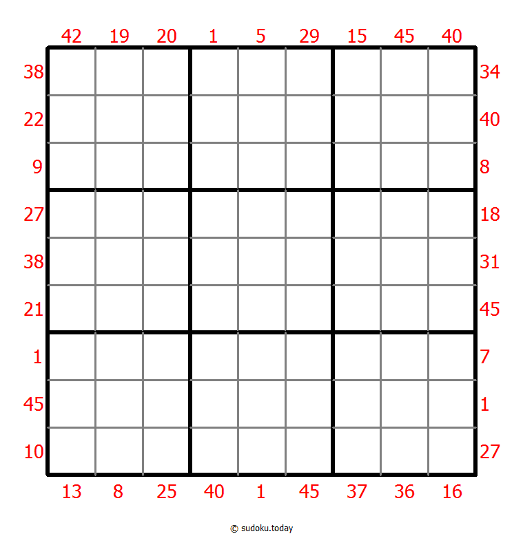 Vor-X-Summen-Sudoku