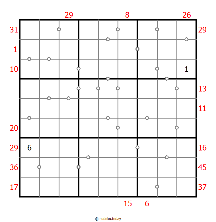 Hybrid Sudoku ( X Sums + Consecutive ) 31. Januar 2026