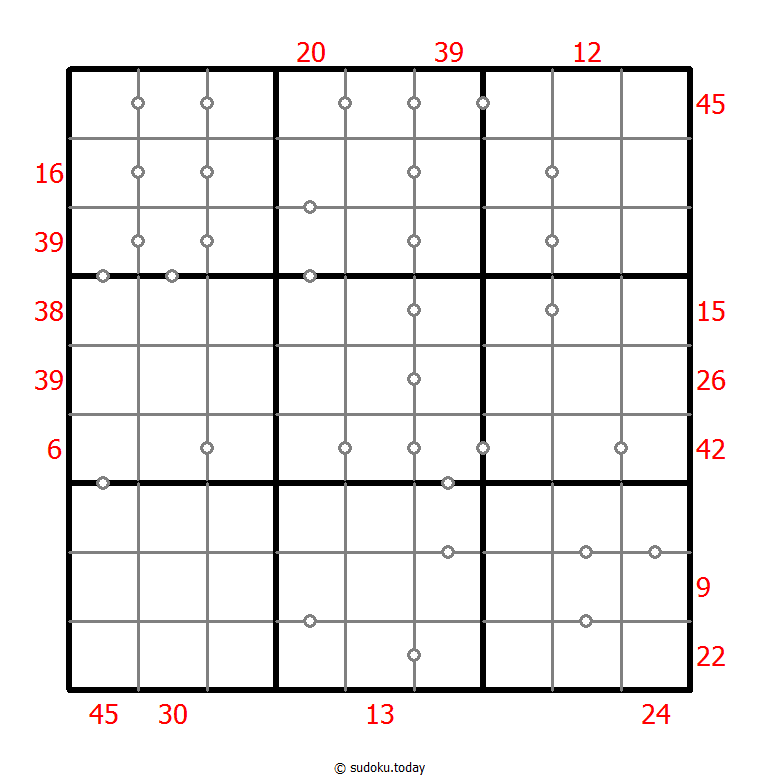 Hybrides Sudoku (XSum+Kontinuierlich)