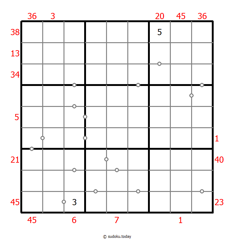 Hybrides Sudoku (XSum+Kontinuierlich)