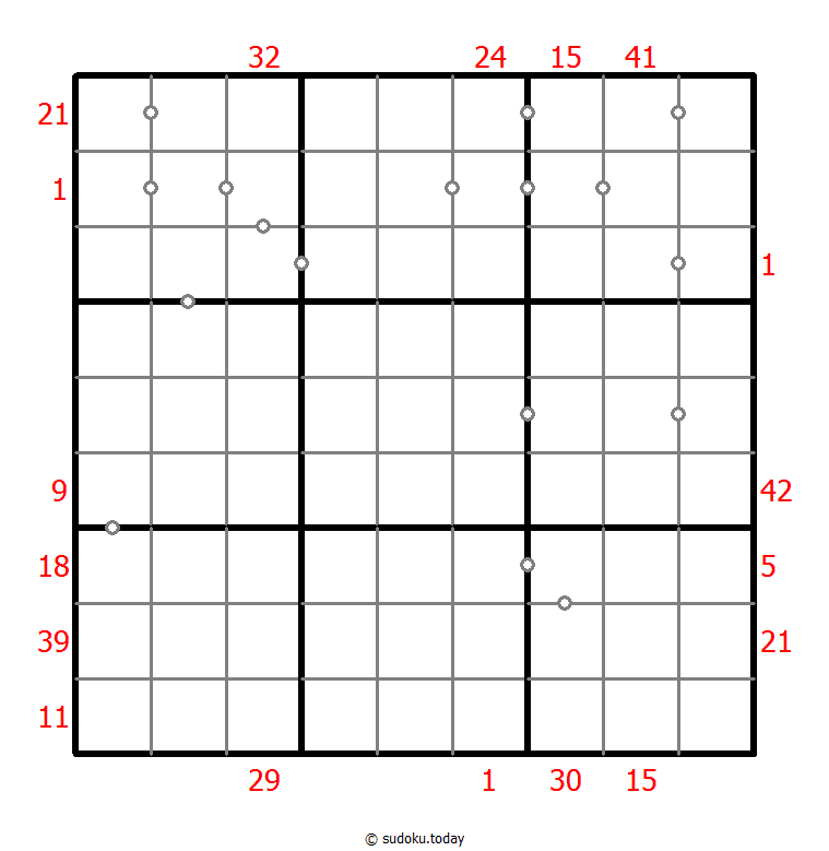 Hybrides Sudoku (XSum+Kontinuierlich)