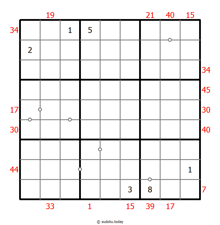 Hybrides Sudoku (XSum+Kontinuierlich)