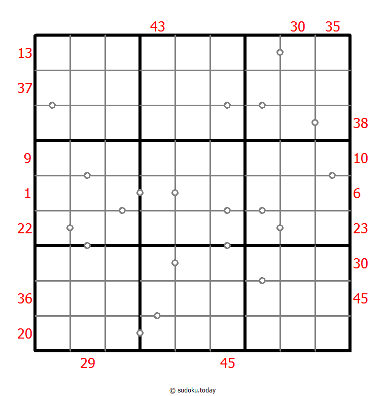 Hybrides Sudoku (XSum+Kontinuierlich)