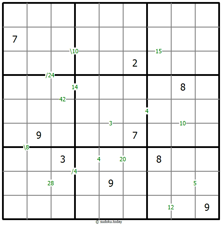 Produkt-Sudoku